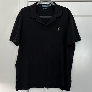 Polo by Ralph Lauren Blue Label Men's Short Sleeve Polo Top/Black